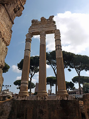 Columns of the Temple of Venus Genetrix in the Forum of Julius Caesar in Rome, July 2012