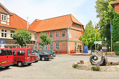 Hitzacker, Markt mit Rathaus