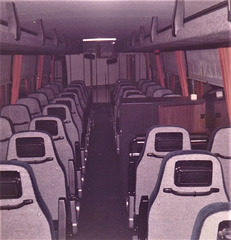 On board a Jonckheere Jubilee P50 a new coach for Allenways at Northampton – 11 Feb 1984 (840-19)