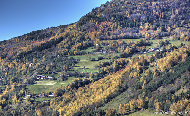 The hillside above lake Vågåvatnet
