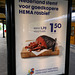 Roast beef now € 1.50 per 100 gram