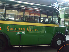 DSCF8758 Former Southern Vectis DL 9015 at the Isle of Wight Bus and Coach Museum - 6 July 2017
