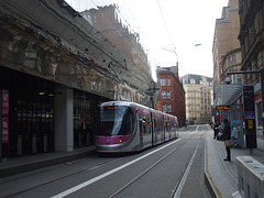 DSCF9480 Midland Metro tram set 32 in Birmingham - 19 Aug 2017