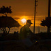 Biking at sunset