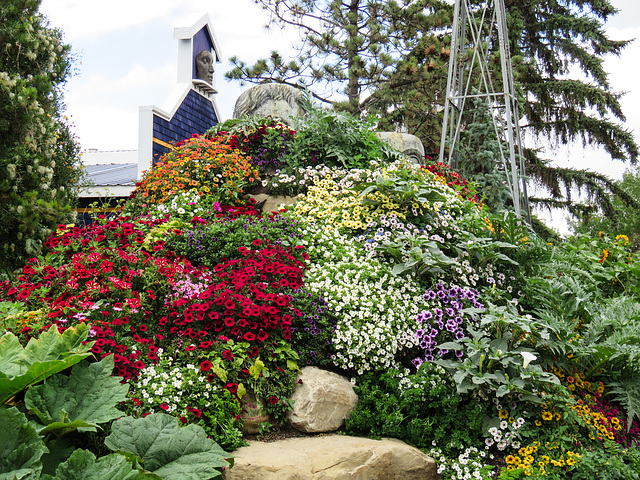 A mountain of flowers