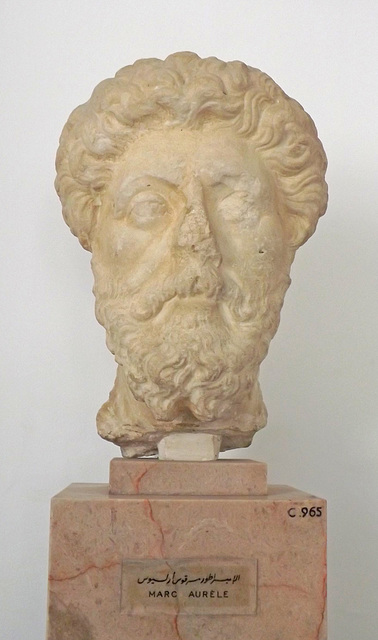 Head of Marcus Aurelius from Carthage in the Bardo Museum, June 2014