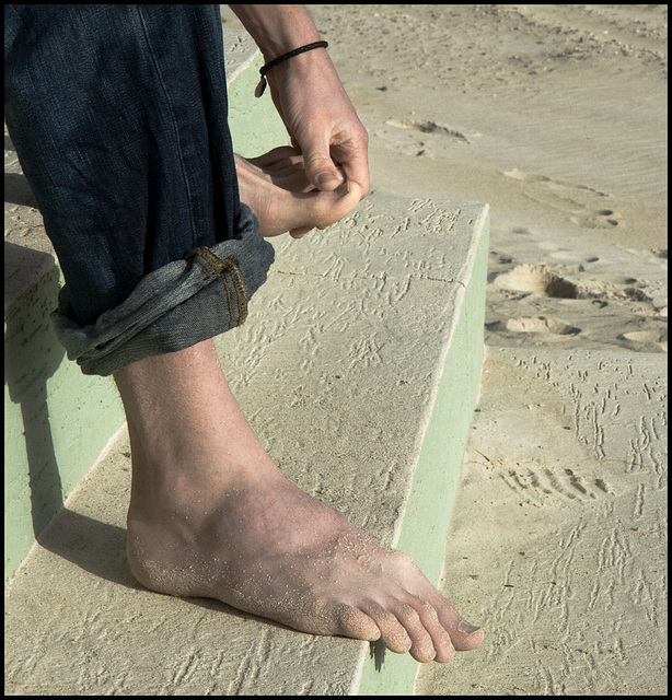 Sandy feet