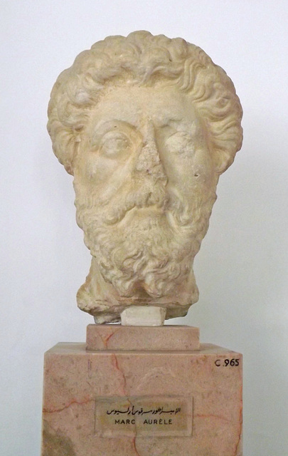 Head of Marcus Aurelius from Carthage in the Bardo Museum, June 2014