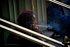 Woman at Chicago Train Station