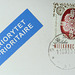 Polish stamp and priority label