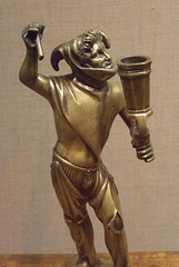 Detail of a Jester Candle-holder in the Metropolitan Museum of Art, September 2010