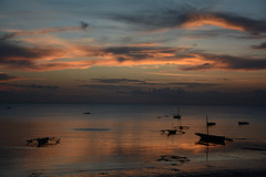 Zanzibar, Sunset over Indian Ocean