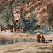 "Bord de rivière" (détail) (Adolphe Appian - vers 1870)