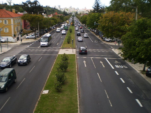 View from pedestrian viaduct.