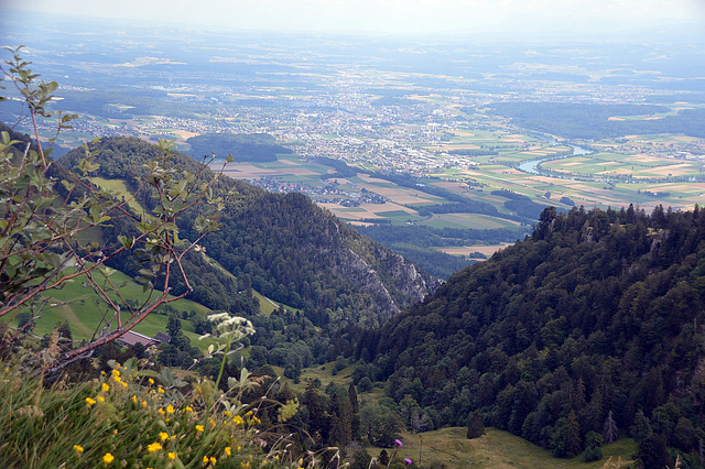 Blick vom Grenchenberg auf die Ambassadorenstadt Solothurn