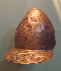Celtic Helmet with Neckguard in the British Museum, May 2014