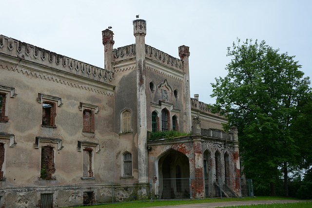 Latvia, Odziena Manor Castle, Main Entrance