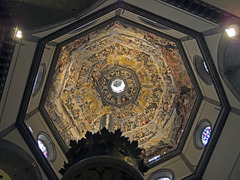 Firenze - The frescoes in the Brunelleschi's dome of the Santa Maria del Fiore Cathedral