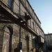 façade, contre-jour, balcon, Avignon