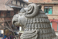 Griffon, Temple de Nyatapola, Durbar Square (Bhaktapur, Népal)