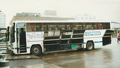 Stagecoach Cumberland (National Express contractor) N130 VAO at Glasgow - 28 Mar 2001