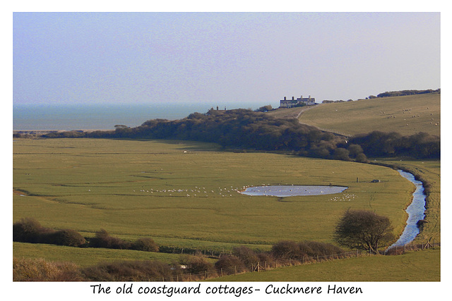 The old coastguard cottages Cuckmere Haven - 14.3.2016