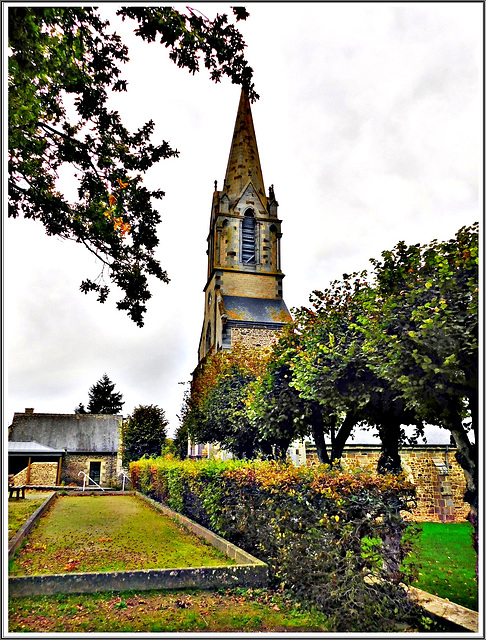 Eglise de Saint Hélen (22) en Bretagne.