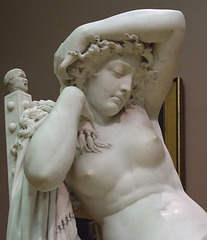 Detail of La Premiere Pose by Howard Roberts in the Philadelphia Museum of Art, August 2009