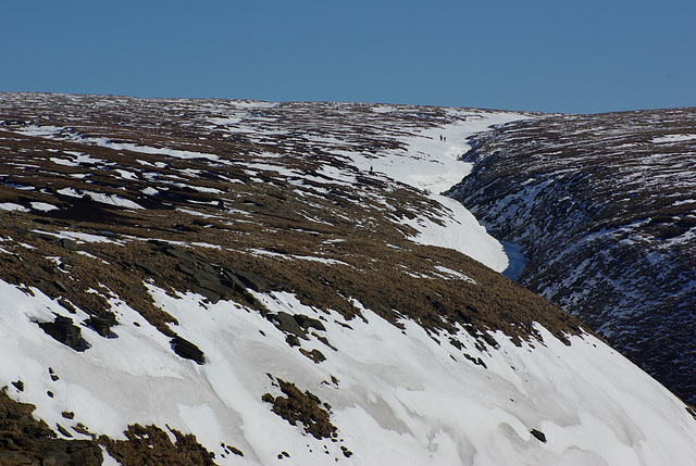 Snow filled Dowstone Clough