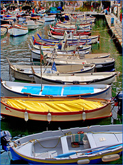 Le barche nel porticciolo di Camogli
