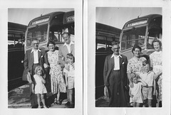 The Chequer family with an AEC Regal of Chas. Holt & Sons, Whitworth - Circa 1955