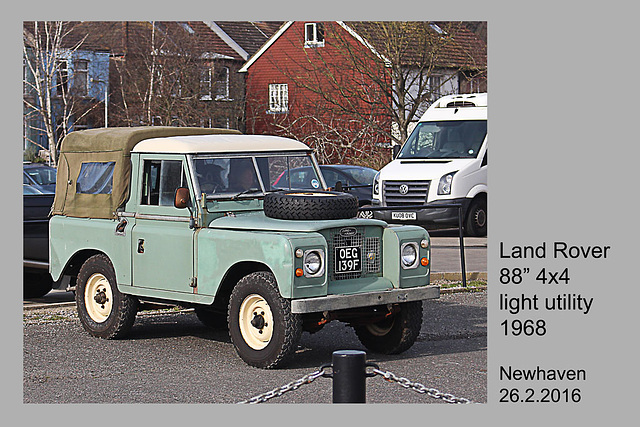 1968 Land Rover 88" 4x4 light utility - Newhaven - 26.2.2016