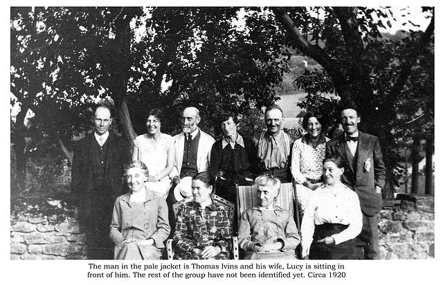 Thomas & Lucy Ivins with friends, relatives or colleagues! c1920