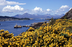 The Skye Bridge and Cuillin beyond 18th May 1996.