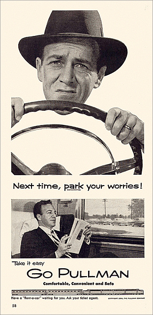 Pullman Train Ad, 1954