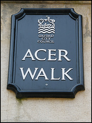 Acer Walk sign