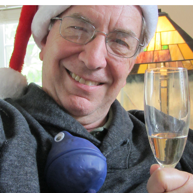 Christmas Morning Champagne toast, 2012