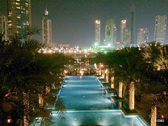 Night Scene from the Placae Hotel, Old Town, Dubai