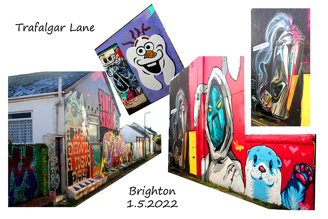 Trafalgar Lane grafitti Brighton 5 1 2022
