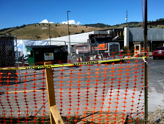 Fence with matching truck