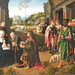 Detail of The Adoration of the Magi by Gerard David in the Metropolitan Museum of Art, January 2022