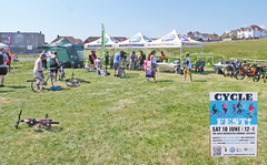 Cycle Fest view from entrance Seaford 10 6 2023