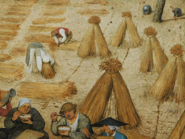 Detail of the Harvesters by Bruegel in the Metropolitan Museum of Art, February 2019