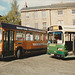 Beestons NEV 678M and Norfolks CFM 345S at Bury St. Edmunds – 16 Oct 1993