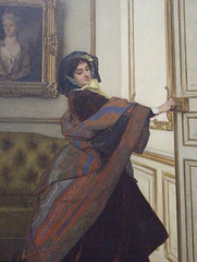 Detail of Departing for the Promenade by Alfred Stevens in the Philadelphia Museum of Art, January 2012