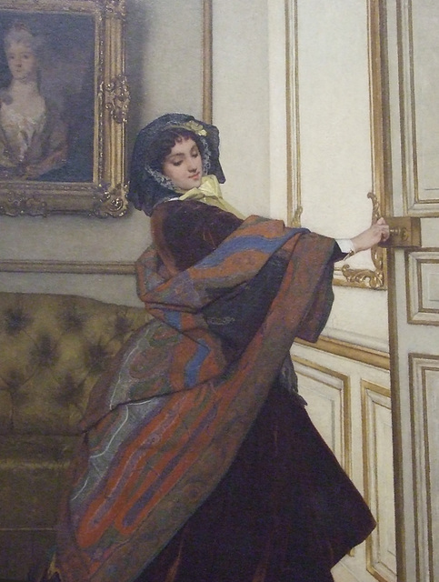 Detail of Departing for the Promenade by Alfred Stevens in the Philadelphia Museum of Art, January 2012