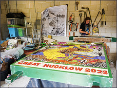 The making of a 'Well dressing'