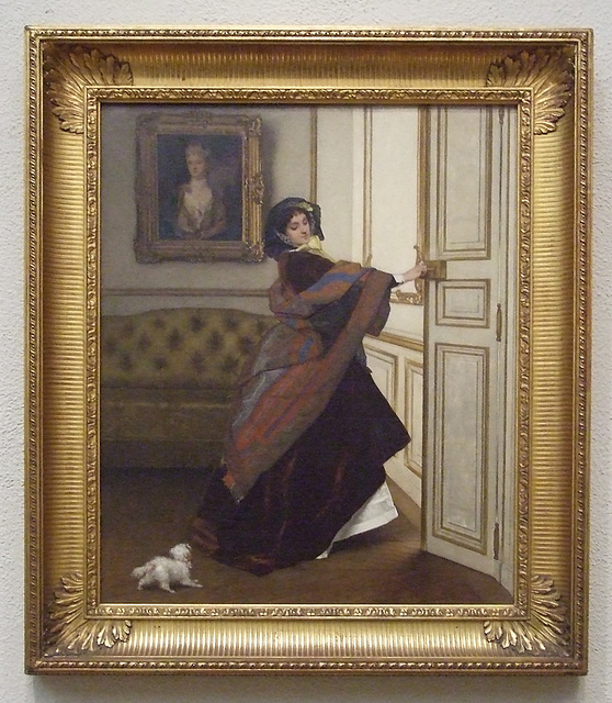 Departing for the Promenade by Alfred Stevens in the Philadelphia Museum of Art, January 2012
