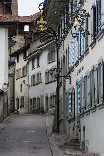 in der Altstadt von Freiburg / Fribourg - CH (© Buelipix)