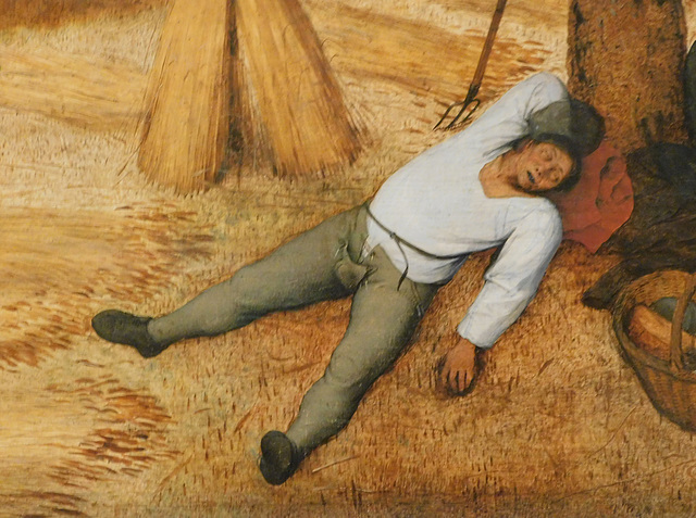 Detail of the Harvesters by Bruegel in the Metropolitan Museum of Art, February 2019